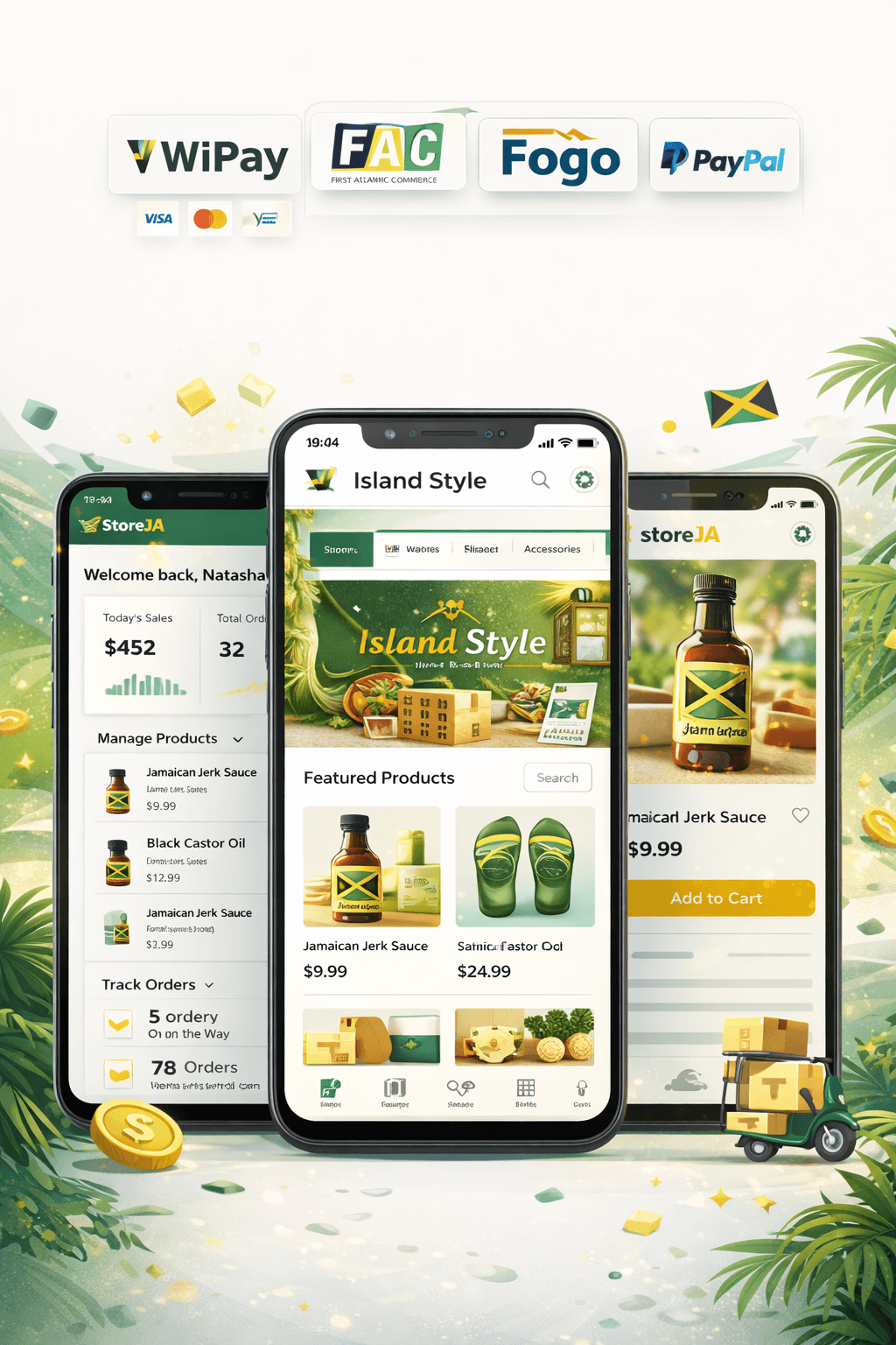 StoreJA mobile storefront preview